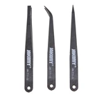 JAKEMY Анти-статический Стекло волоконные пинцеты комплект пинцеты прямые, изогнутые профессиональный и антимагнитными свойствами схема инструмент для демонтажа