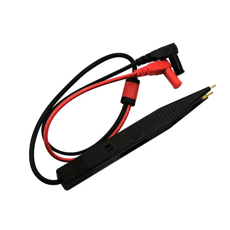 

1PC SMD SMT Test Leads Chip Component LCR Testing Tool Multimeter Tester Clip Meter Pen Lead Probe Tweezers Capacitor Resistance