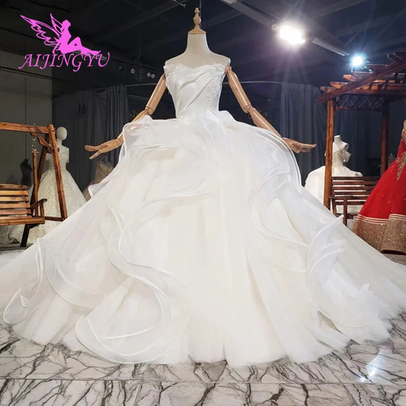 

AIJINGYU Dress With Pearl Beautiful Gowns For Sale Best Bridals In Turkey Plus Turkish Gownes Cheap Wedding Dresses