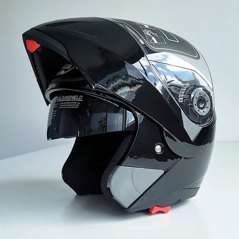 JIEKAI мотоциклетный шлем с откидной крышкой защитный головной убор для мотогонок