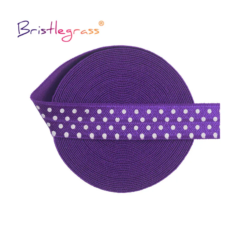 Резинка для волос с принтом в горошек эластичная лента из спандекса атласа шитья