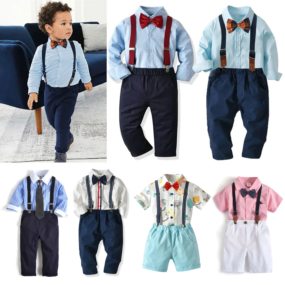 

Baby Boys Outfits Set Infant Formal Suit Cotton Boy Suits Costume Toddler Wedding Birthday Party Costume Blazer Gentleman Suit
