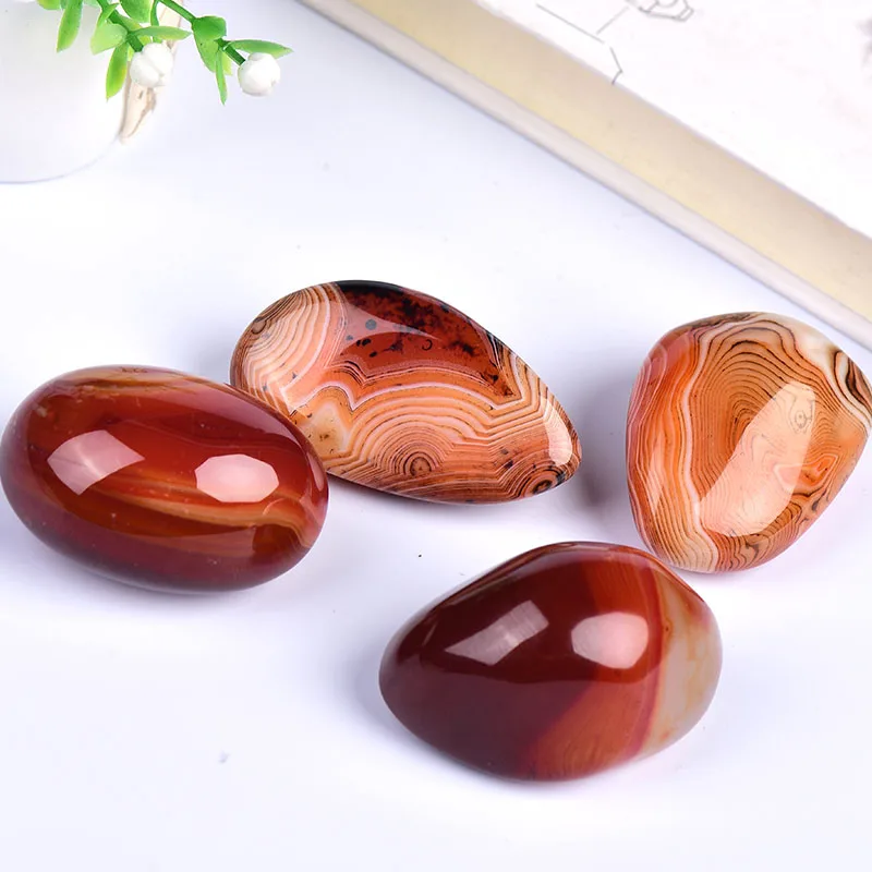 100% шарик из натурального камня красный агат удачи полосчатый Агат лечебное тело