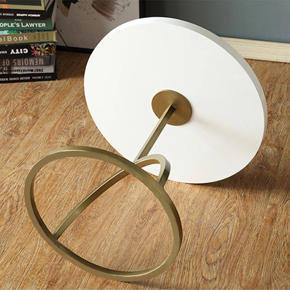 Металлический деревянный концевой стол комбинированный чайный столик журнальный креативные столы для