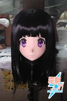 km129quality handmade femalegirl resin japanese cartoon character animego cosplay kigurumi mask crossdresser