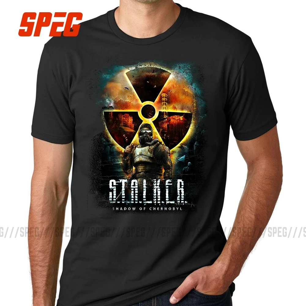 Футболки на каждый день Сталкер тень Чернобыля крутые футболки мужские