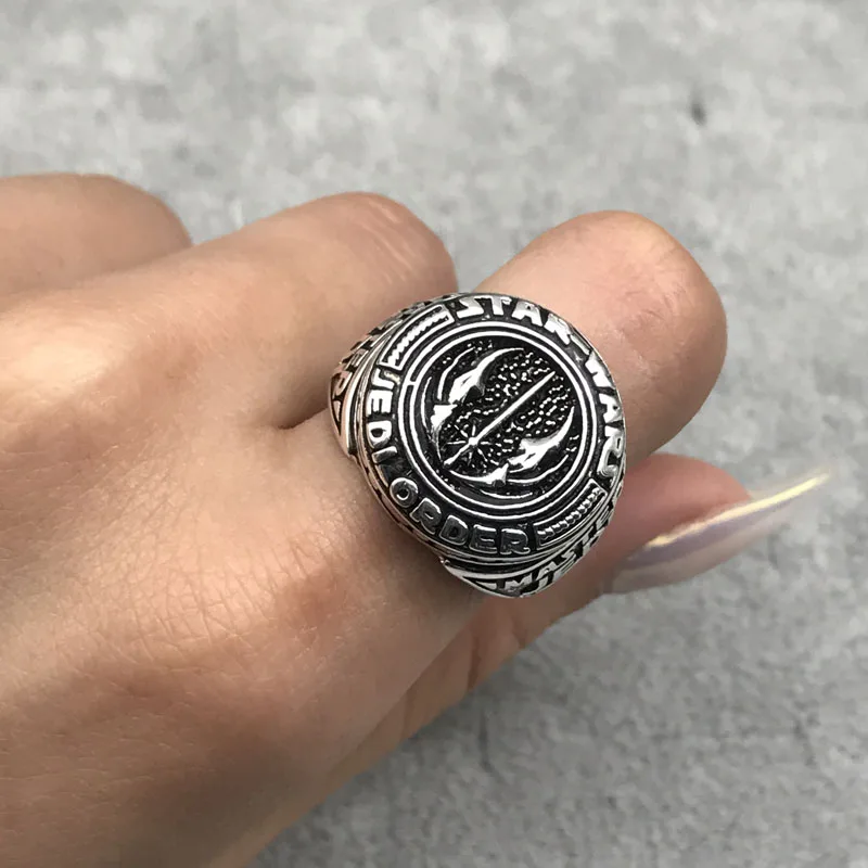 Мужское кольцо GYI Punk готическое с уникальным геометрическим узором вечерние