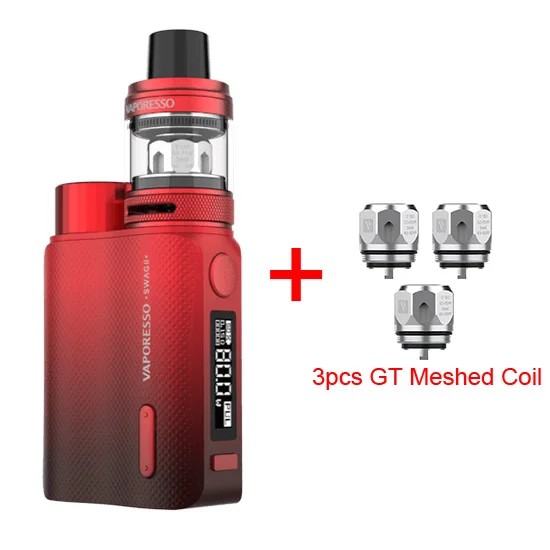 Латунь Vaporesso Vape SWAG 2 комплект с коробкой Mod NRG ПЭ бак распылитель GT 4 сетки Катушки основной аккумулятор пара электронная сигарета - Цвет: Латунь
