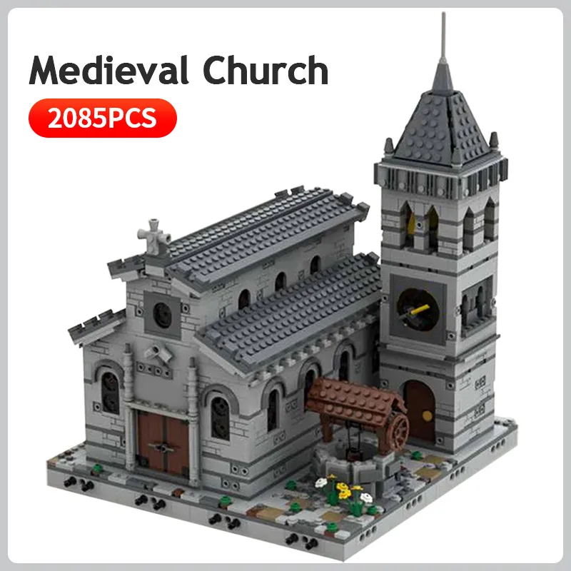 

Конструктор средневековая церковь, всемирно известная архитектурная модель города, улица, детский дом «сделай сам», игрушки, подарок на Рож...