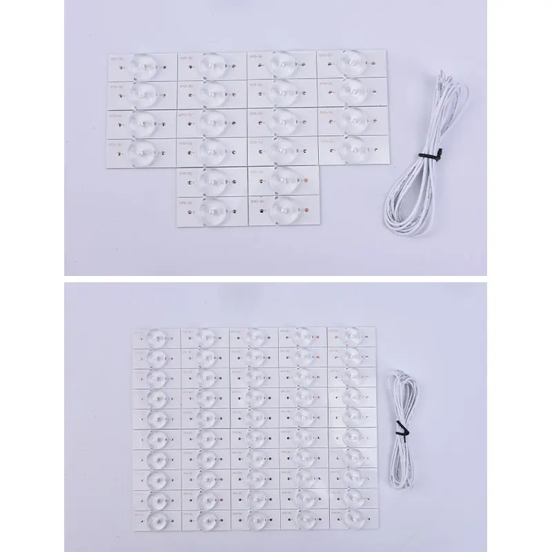 

20/50Pcs 3V Lamp Beads With Power Cable Optical Lens Fliter LED Backlight Strip
