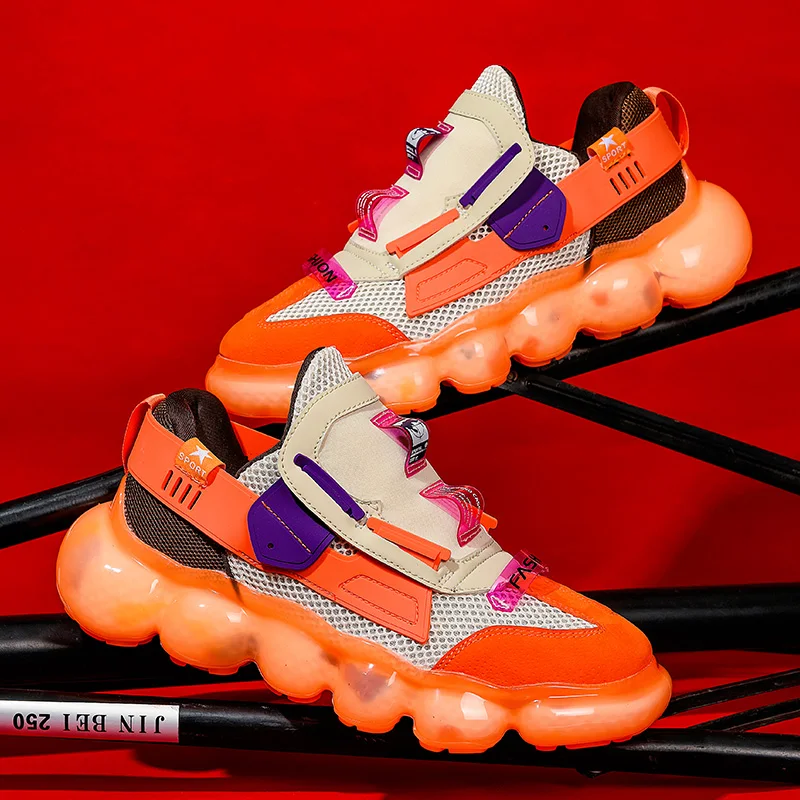 

Men's Lace Up Popcorn Heighten Casual Outdoor Jogging Sports Fashion Running Sneakers Shoes Men Designer Shoes Tenis Masculino