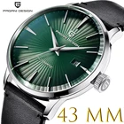 Часы наручные PAGANI Мужские механические, роскошные брендовые водонепроницаемые деловые с автоматической датой и кожаным ремешком, 2021