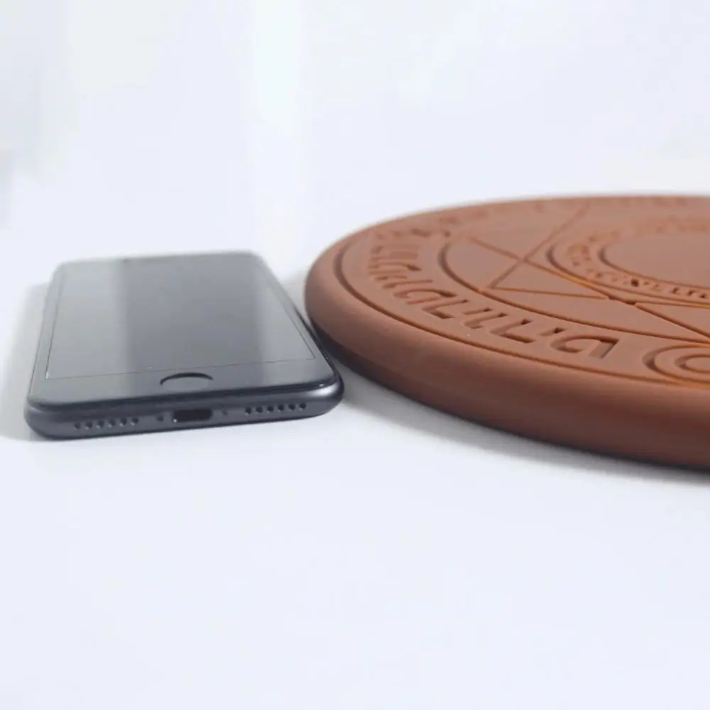 Волшебная оптическая матрица Qi Беспроводное зарядное устройство для телефона 10 Вт круглая Быстрая зарядка для iPhone 8 X XS XR Plus huawei P30 S9 Xiaomi MIX 9