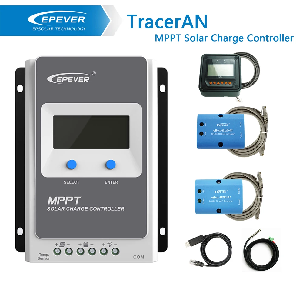 Трассировщик EPEVER со слежением за максимальной точкой мощности 30A Солнечный