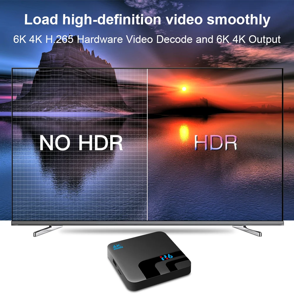ТВ приставка HONGTOP android 10 4 ГБ 32/64 1080P медиаплеер 4k Смарт 2 и Быстрая Двойная связь Wi Fi