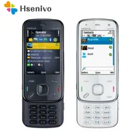 Nokia N86 Восстановленный-оригинальный Nokia N86 Оригинальный разблокированный GSM 3G WIFI GPS 8MP мобильный телефон черно-белая Русская клавиатура