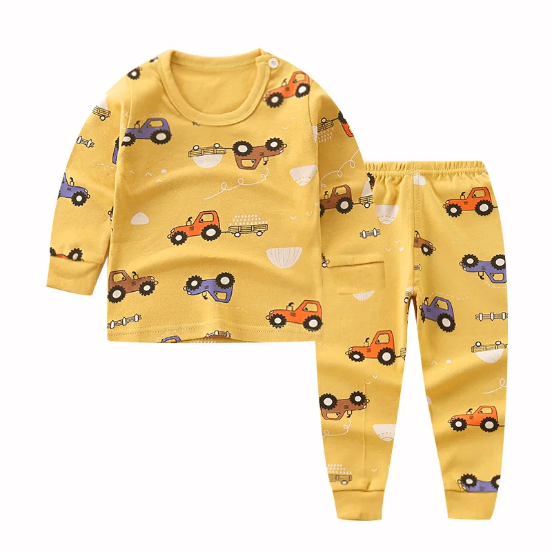 Winter Kids Baby Clothes Set 2piece Home Casual Suit Cotton Clothing Infant Babies Long Sleeve Costume Outfits | Детская одежда и