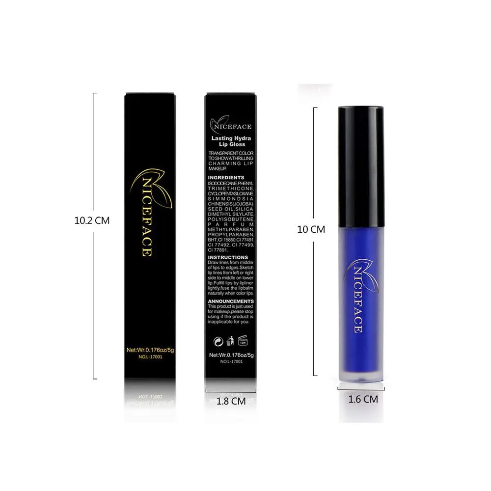 Красота Макияж Водонепроницаемый роскошный бальзам для губ хэллоуивечерние