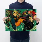 AIMEER Kishimoto Masashi знаменитый аниме ниндзя Какаси удзумаки ниндзя крафт-бумага плакат ретро кафе бар Декор Картина 51x35,5 см