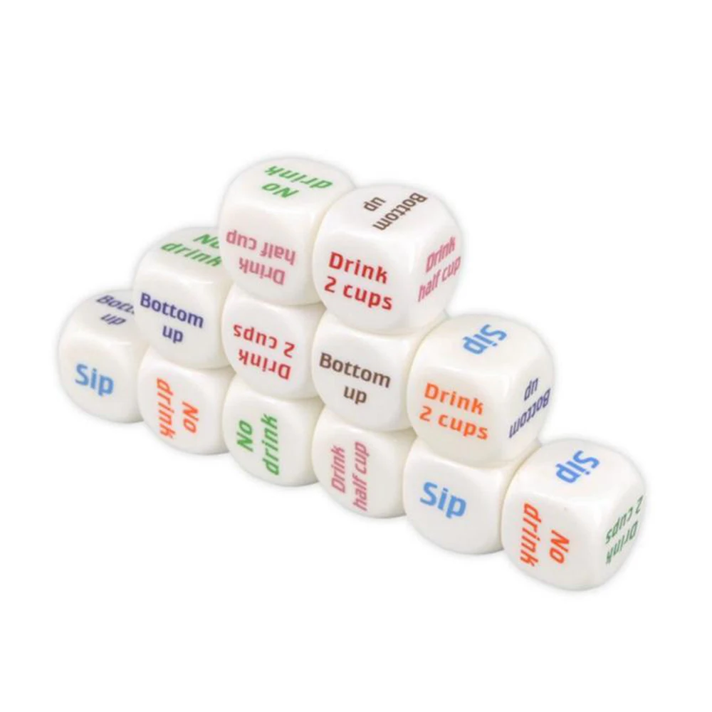 2 шт. игральные кости с надписью на английском языке|Украшения своими руками для