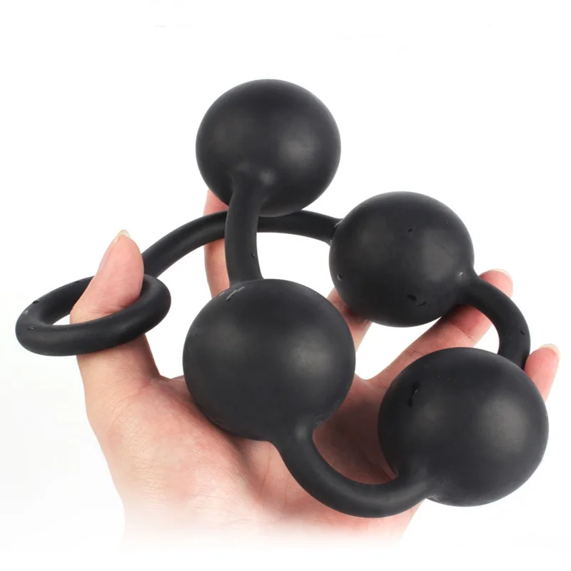 Силиконовые анальные бусины большие Анальная пробка интимные игрушки для