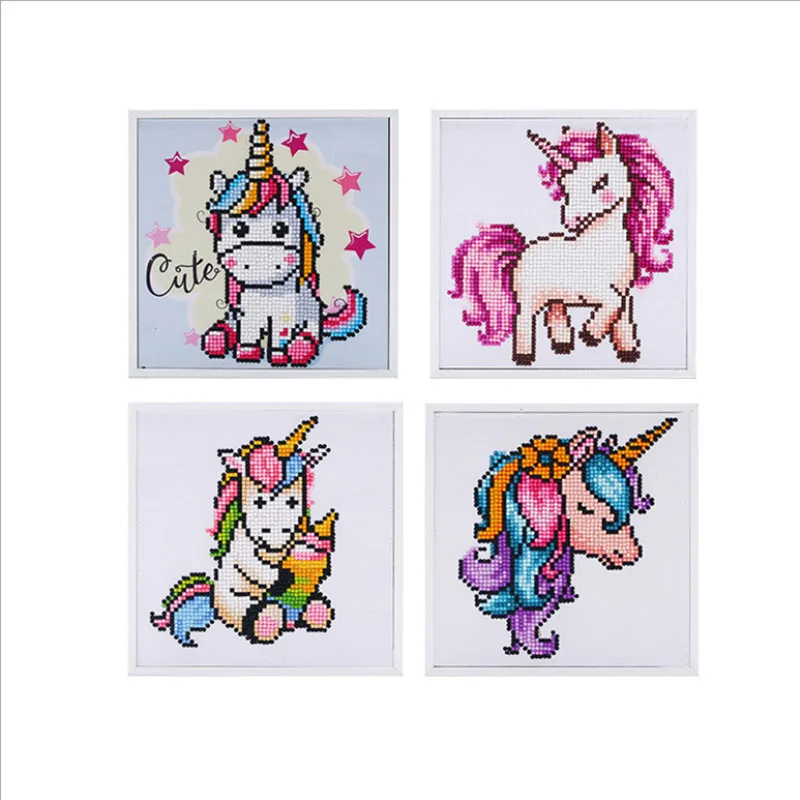 Рождественский подарок алмазная 5D картина сделай сам милые животные единорог