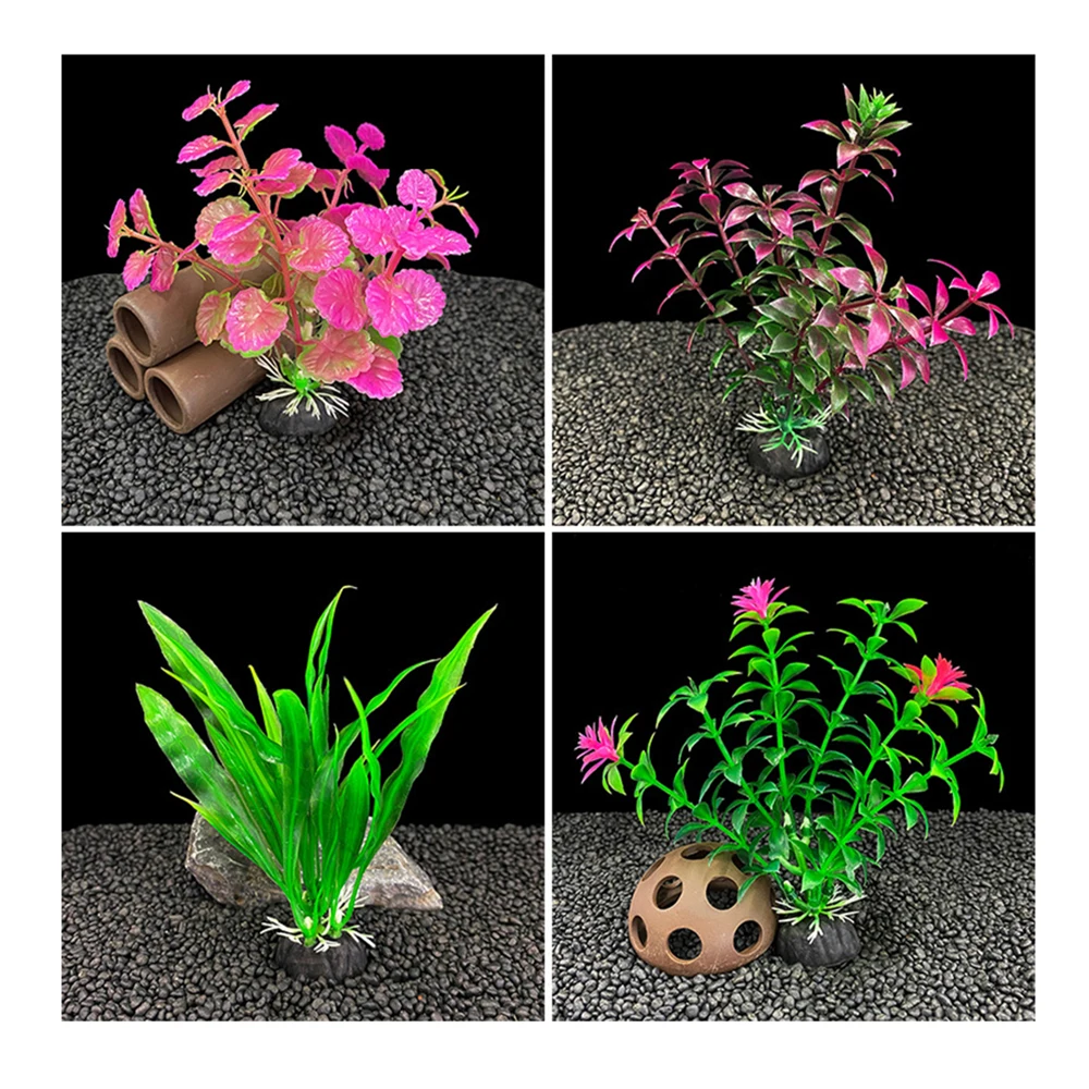 

10pcs Simulation Artificial Plant Aquarium Decor Water Weeds Ornament Plant Fish Tank Aquarium Grass Plastic Aquarium Decoration