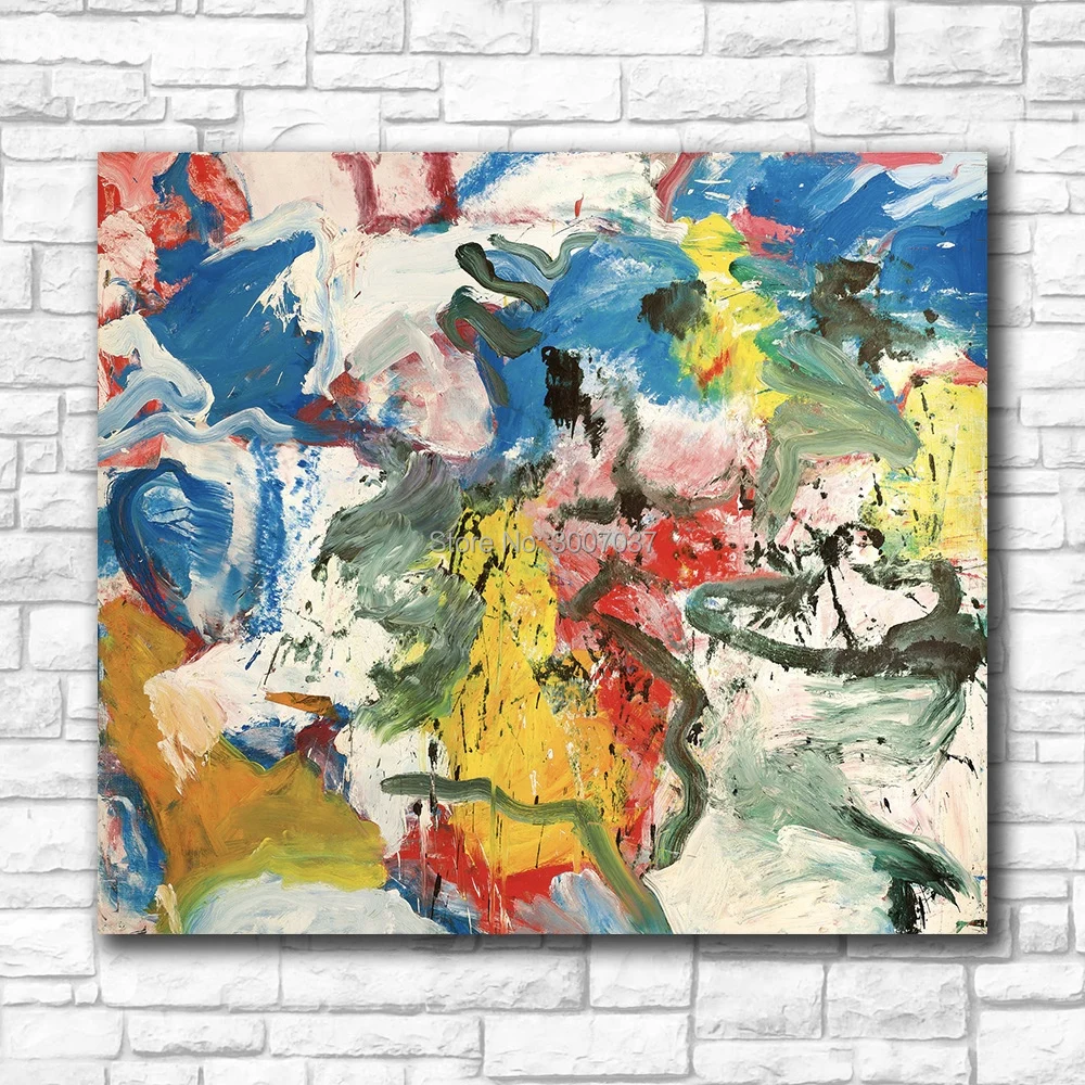 Willem de kooning красочная картина маслом настенная художественная холст краски