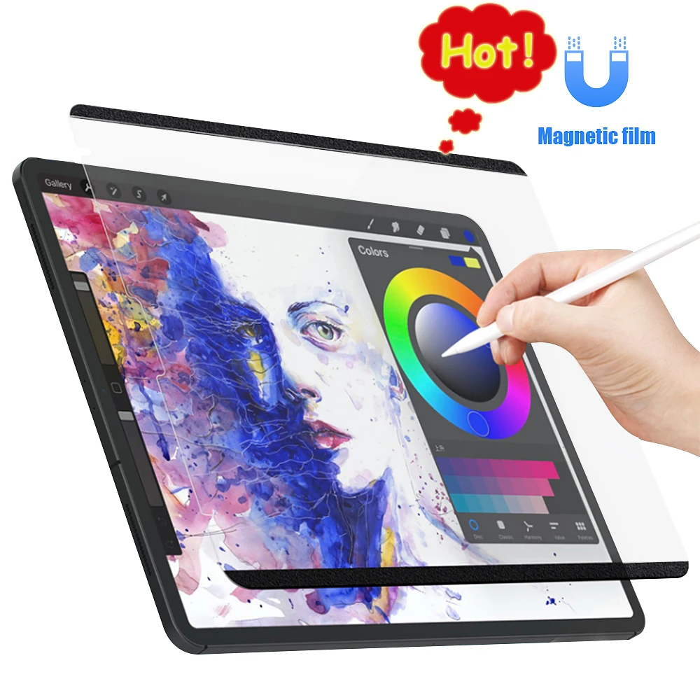 

Paper Like Screen Protector Film for Ipad Pro 11 2021 2020 Ipad Air 4 10.9 10.2 7th 8th Removable Magnetic Attraction