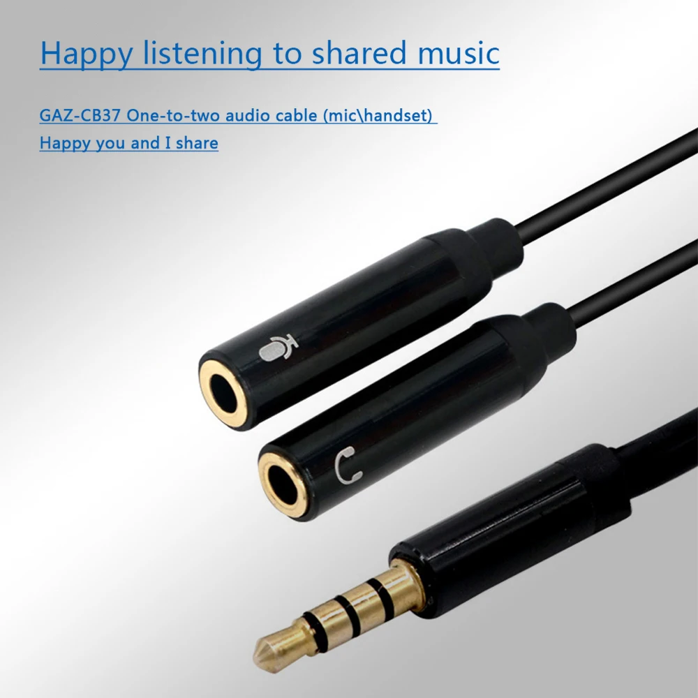 3 5 мм аудио сплиттер для наушников микрофонный кабель компьютера Jack 5mm 1 Мужской