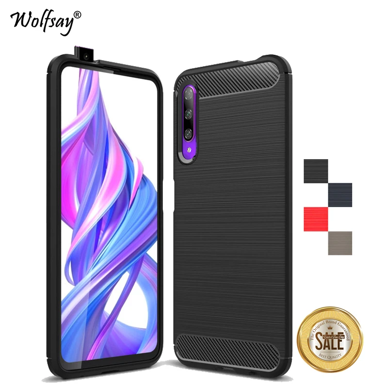 Чехол для Huawei Honor 9X противоударный армированный резиновый мягкий ТПУ