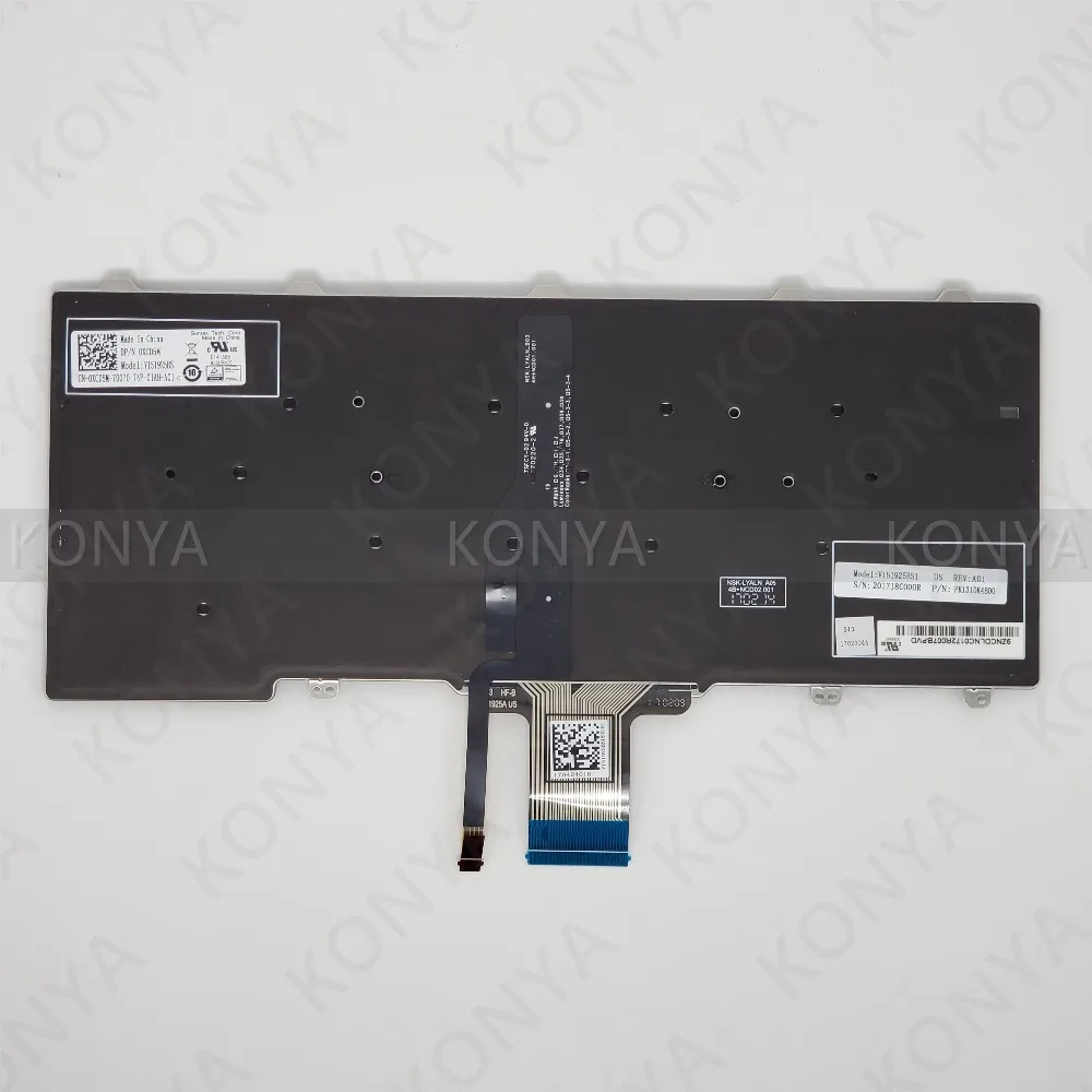 US клавиатура с подсветкой для Dell Latitude E5270 E7270 7275 XPS 12 9250 MJ8HY 0MJ8HY XCD5M 0XCD5M