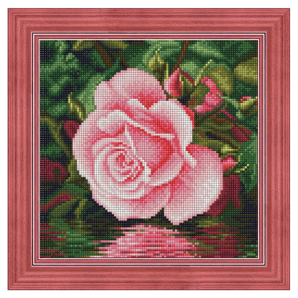 5D алмазная живопись цветок синий фиолетовый полный квадрат дрель Алмазная