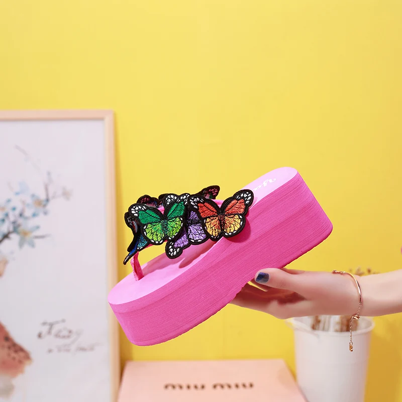 Sandalias mujer; коллекция года; шлепанцы; женские Вьетнамки; модные сандалии на танкетке; обувь на платформе; шлепанцы Zapatillas chinelo sandalia