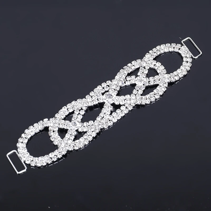 2016New 10 шт. Стразы Соединительные элементы для бикини с ремешком и пряжкой