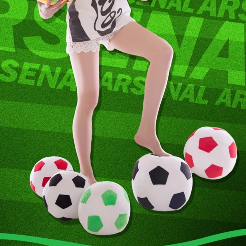 

25cm Football Shape Stuffed Doll Mascot Ball Soccer Plush Toy Kids Baby Gift New P15C