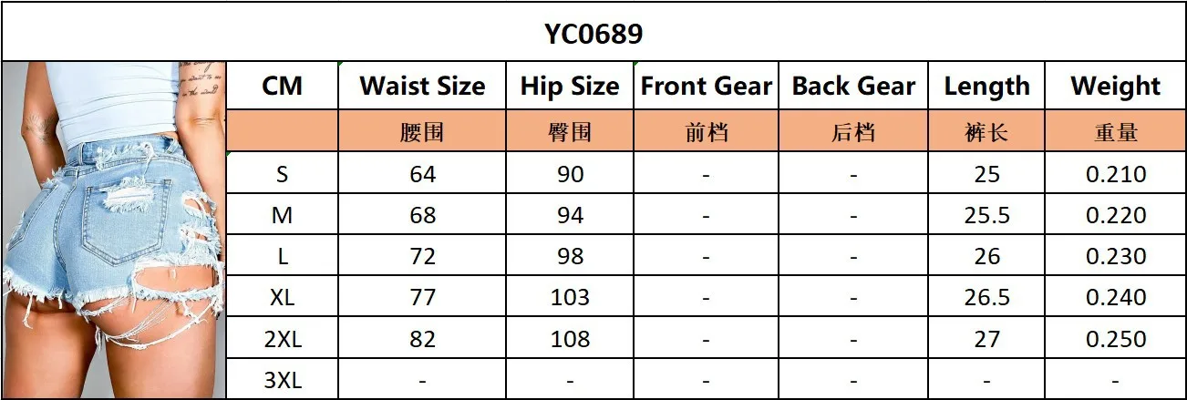 

Summer Women Trendy Ripped Denim Shorts Sexy Irregular High Waist Tear Hole Jeans Shorts Street Hipster Shorts Casual Shorts