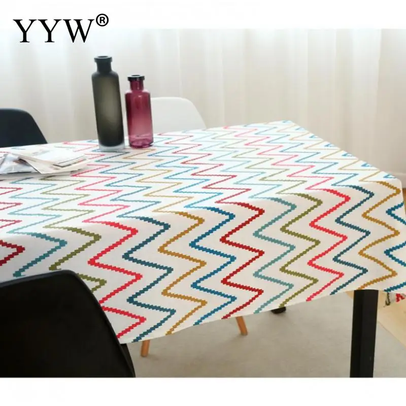 Скатерть нордическая прямоугольные скатерти из хлопчатобумажной ткани