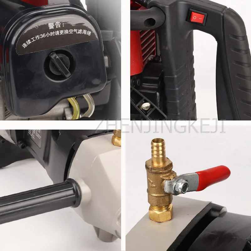 

130 Engineering Gasoline Drill Petrol Pickax Stone Borehole Equipment Petrol Water Rig Reaming Tools Portable Electric Pick