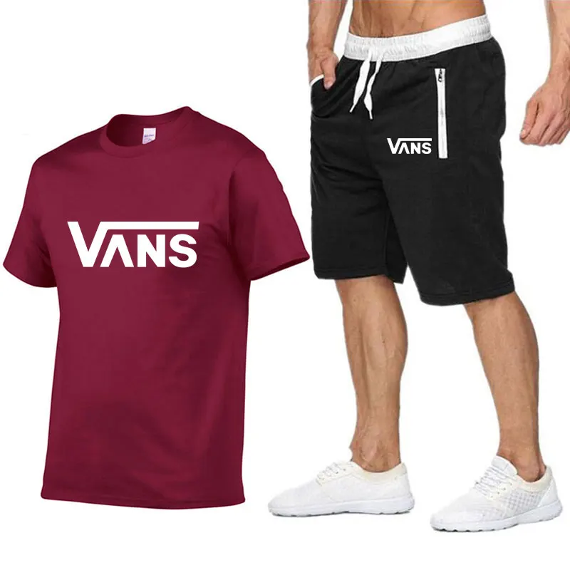 

Tracksuit for Men Summer Shorts Sets Short Sleeve T-Shirt and Shorts Sets Casual Clothing Men's Sets Gym Men Sweat Suits