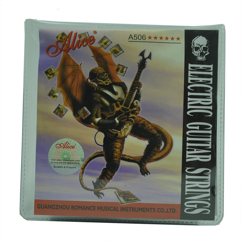 Струны для электрогитары Alice A506 6 струн стальной/стальной сердечник Обмотка из