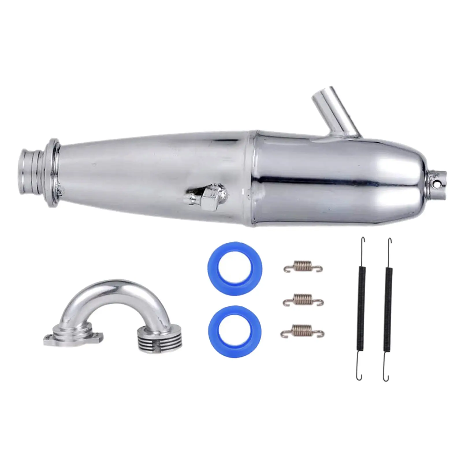 

RC Car Exhaust Pipe Exhaust Muffler for HSP 1/8 Scale Nitro Engine Parts Replacement
