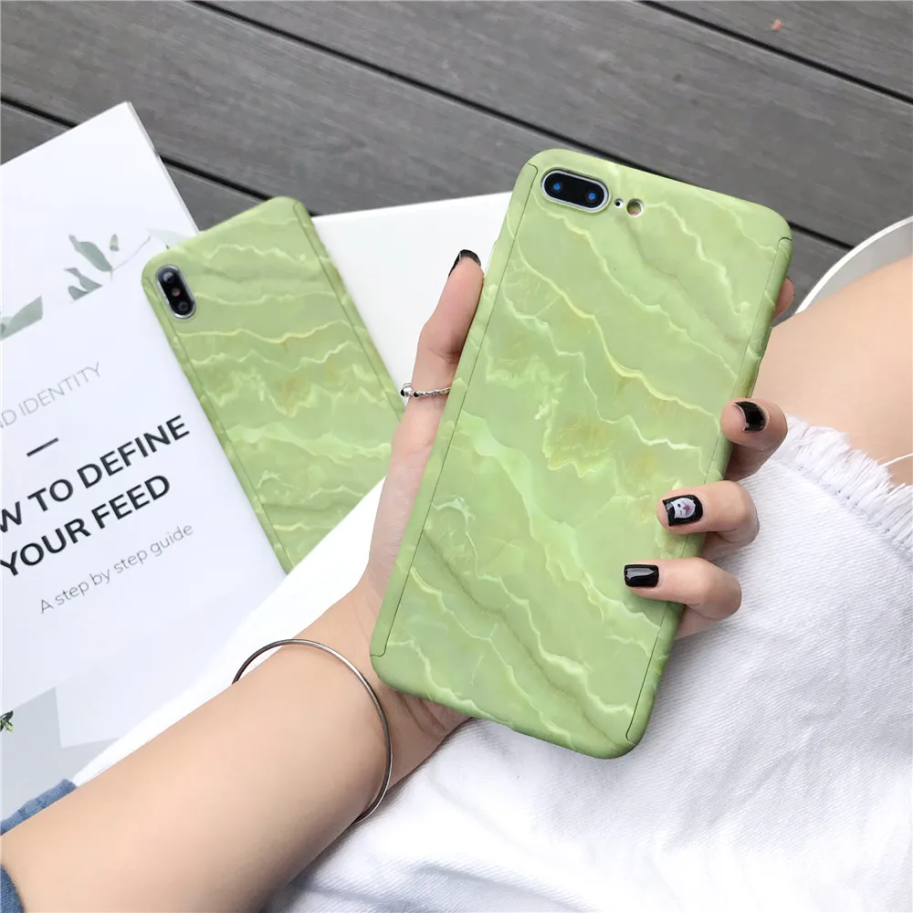 Чехол для iPhone 11 Pro XS Max SE 360 XR X 6 6S 7 8 Plus тонкий противоударный жесткий пластиковый