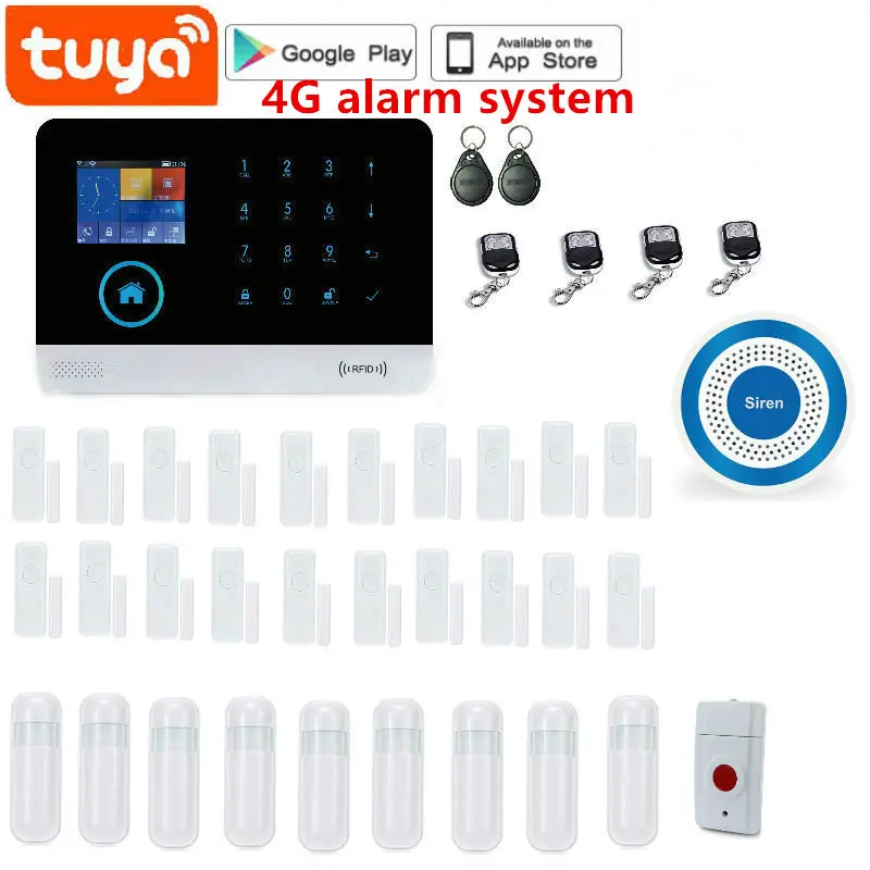 

Система охранной сигнализации Tuya Smart, Wi-Fi, 4G, GSM, 433 МГц