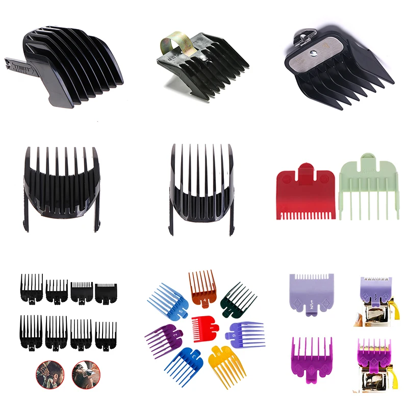 

1Set Universal Hair Clipper Limit Comb Guide Attachment Size Barber Replacement Cutting Guide Combs