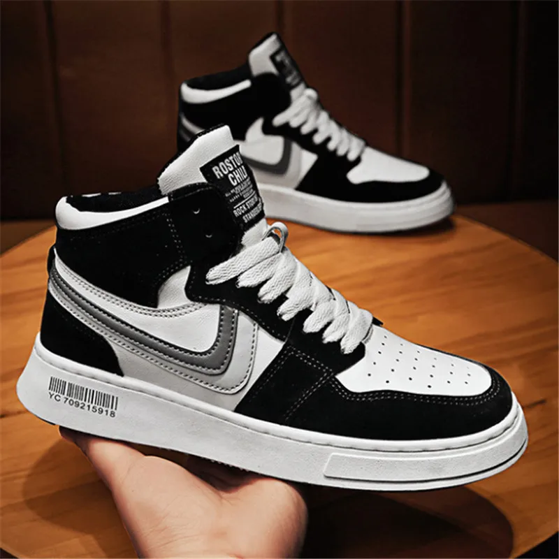 

Men's shoes 2021 new high-top sports shoes fashion casual platform breathable men's sneakers shoes comfortable loafers men