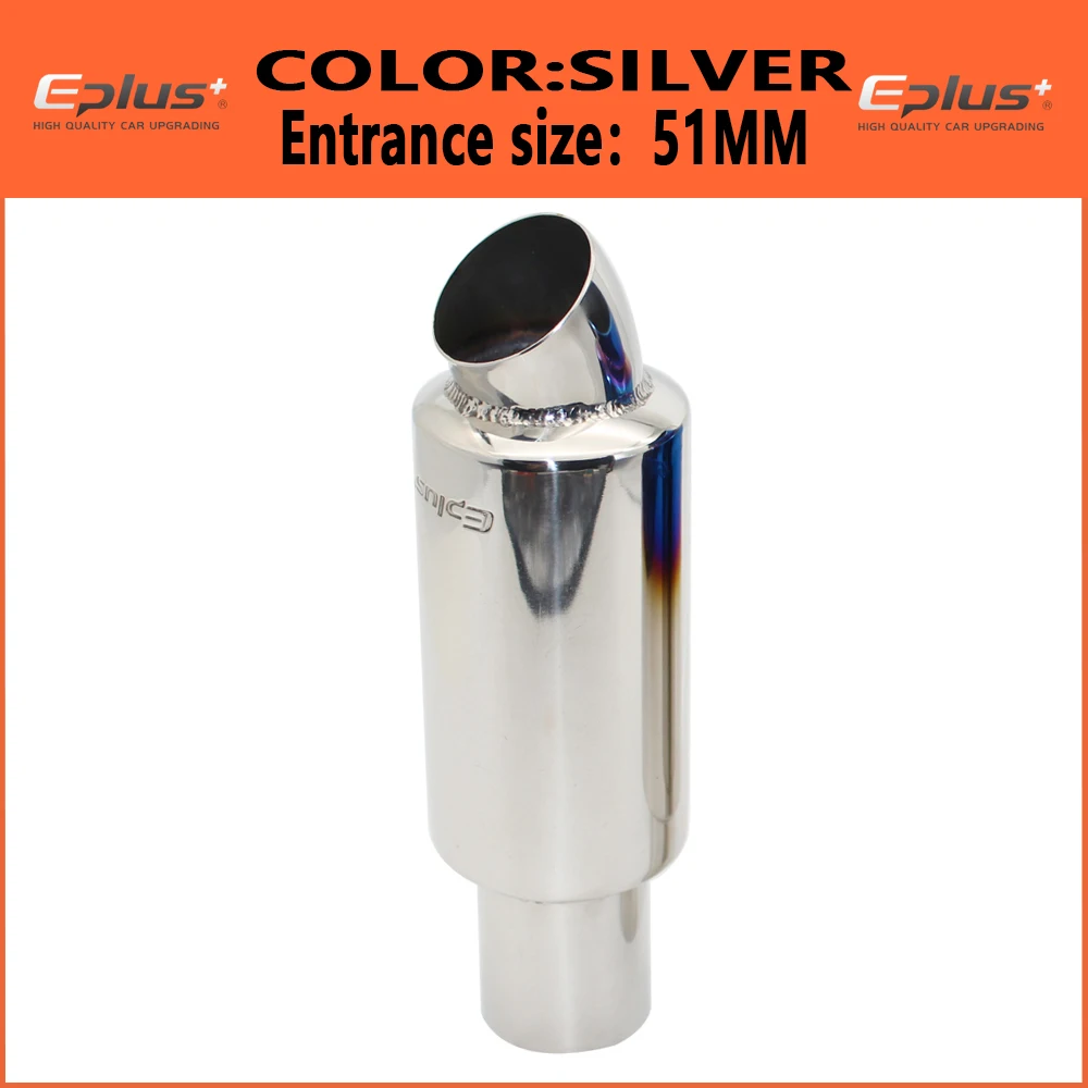 

EPLUS автомобильный мотоцикл Стайлинг выхлопная система глушитель хвостовая труба наконечник универсальный внутренний диаметр из нержавеющей стали 51 мм 63 мм 76 мм