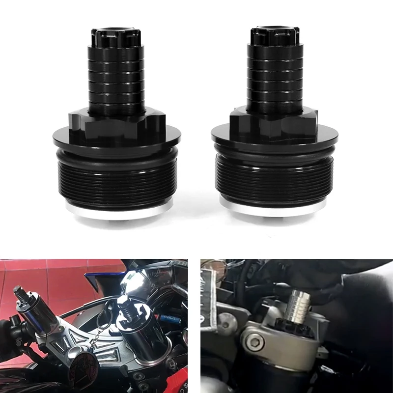 

Fit For Honda NX750 NSR250 NT400 650 CTX700 VF750C Magna VFR400 VT1300 Motorcycle Fork Preload Adjusters Bolts Cap CNC Aluminum