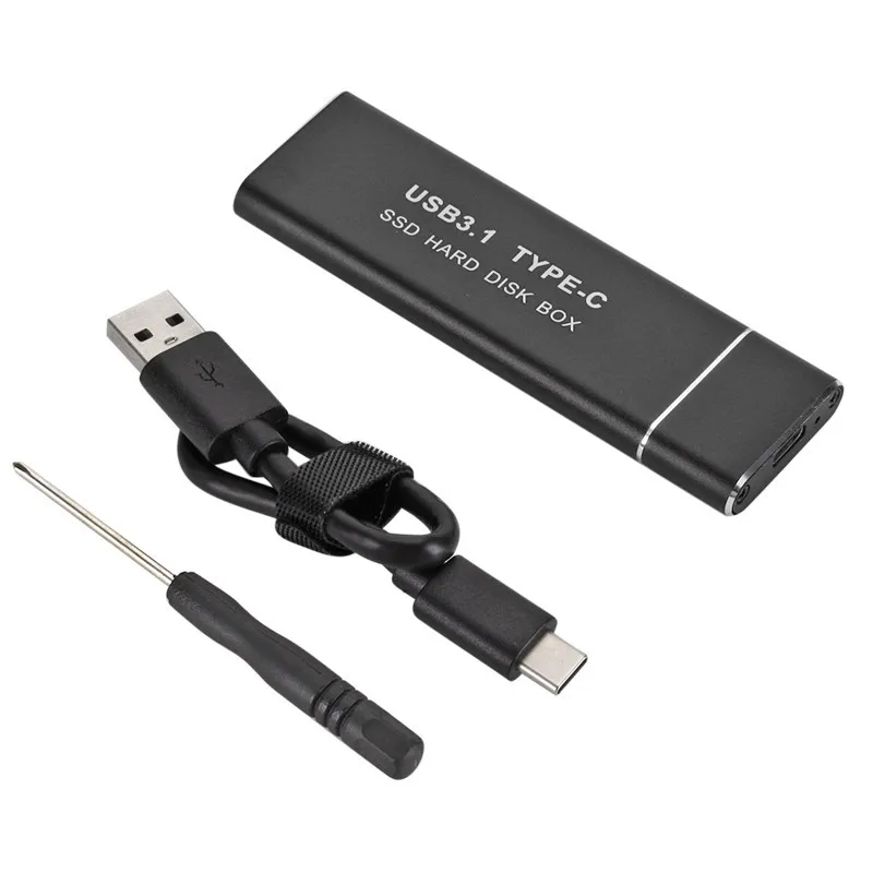 M.2NGFF SATA SSD к USB 3,1 Type-C Переносной жесткий диск, адаптер карты, внешний диск, чехол для m2 SATA SSD USB3.1 T8NF