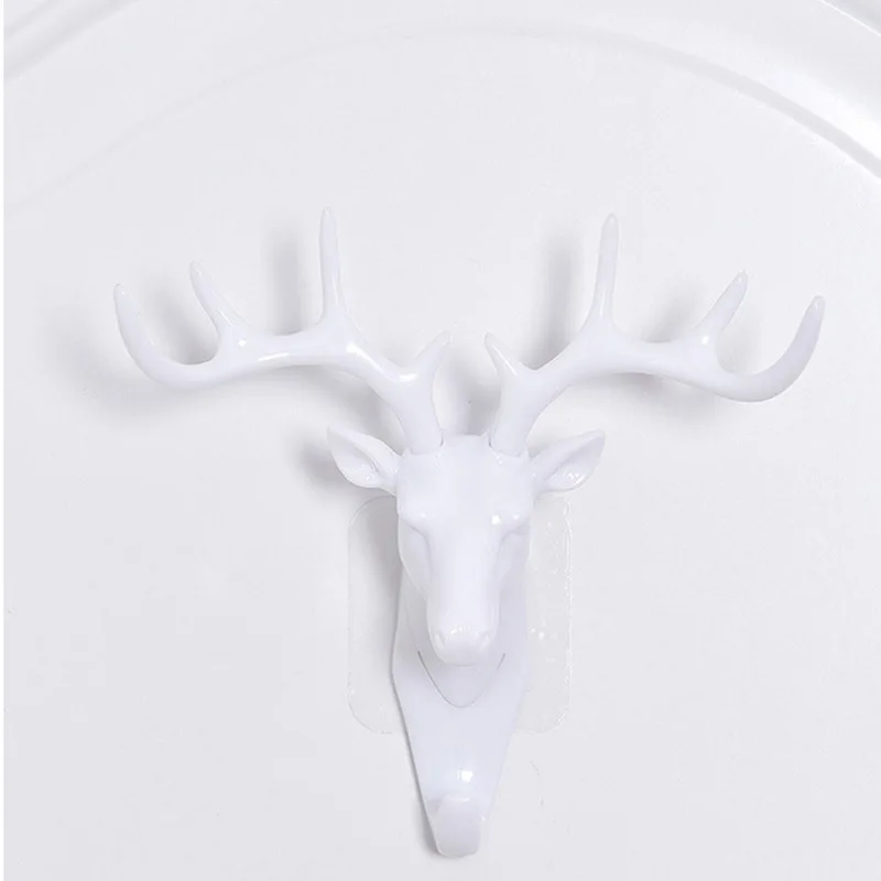 Настенный крючок для ключей вешалка в винтажном стиле с рогами оленя домашний